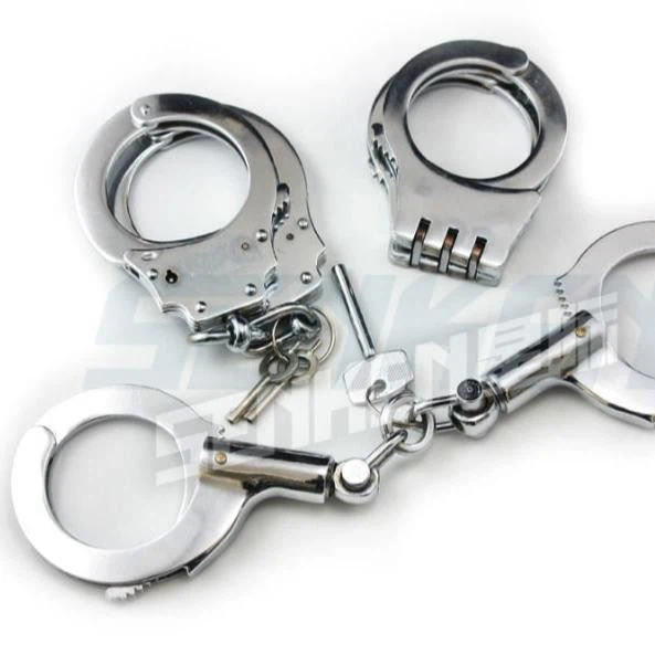 Police Eition Double Key Chain Handcuff